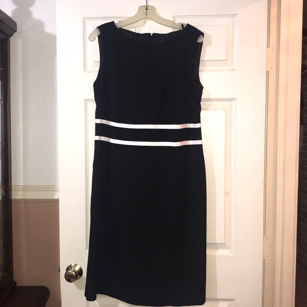 Black and white cocktail dress.